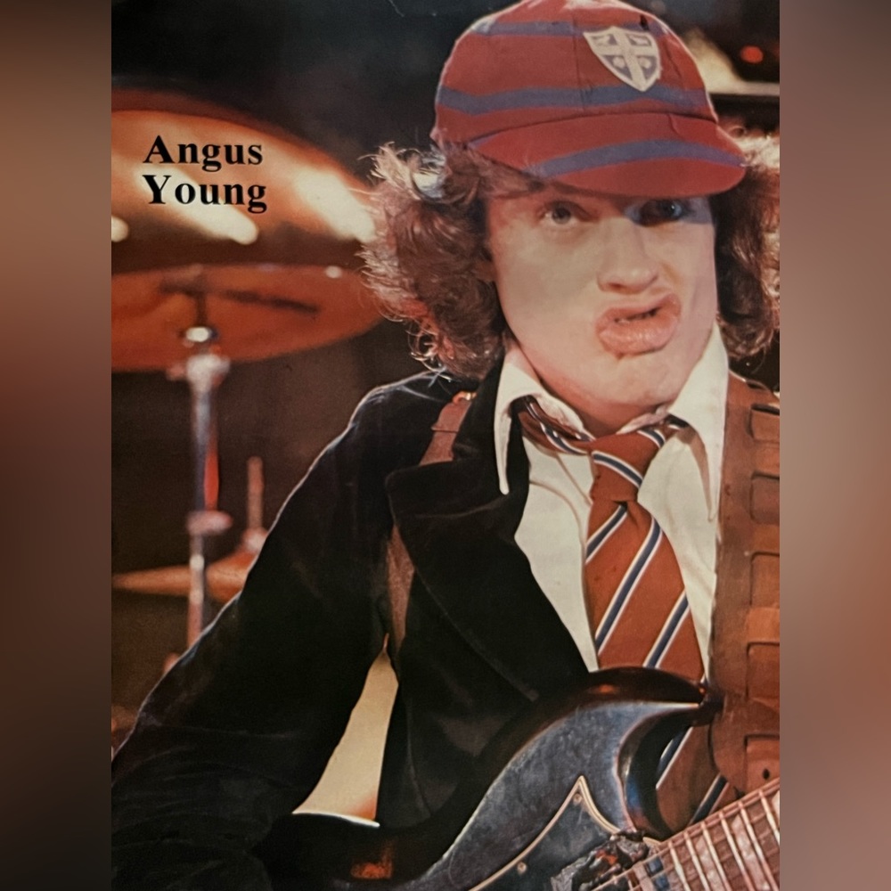 AC/DC Poster Angus Young Rock Memorabilia